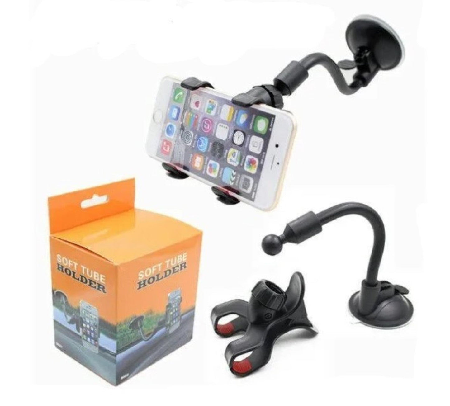 Soft Tube Holder Car Mount (S022) (Suction)